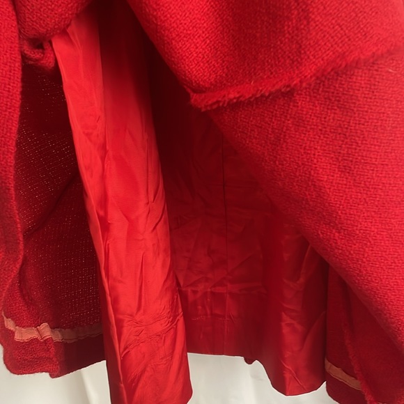 Lanz Original Vintage Wool Red Dress - Picture 7 of 9